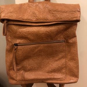 Leather backpack